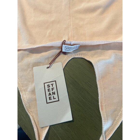 Pink Polka Dot Knit Halter Top Womens S Lightweight Stretchy - Picture 7 of 7